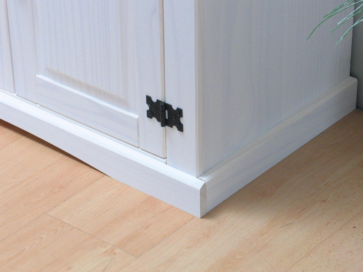 SIDEBOARD weiß - Weiß, Holz/Textil (92/84/44cm) - ebuy24