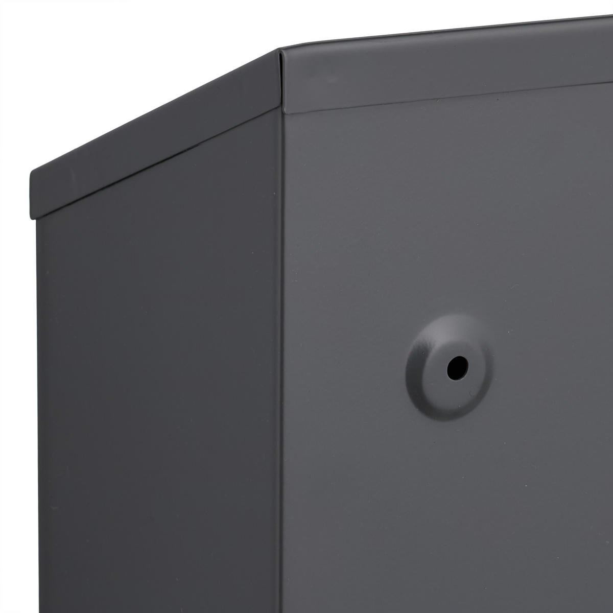 WANDASCHENBECHER - Anthrazit, Metall (25cm) - Relaxdays