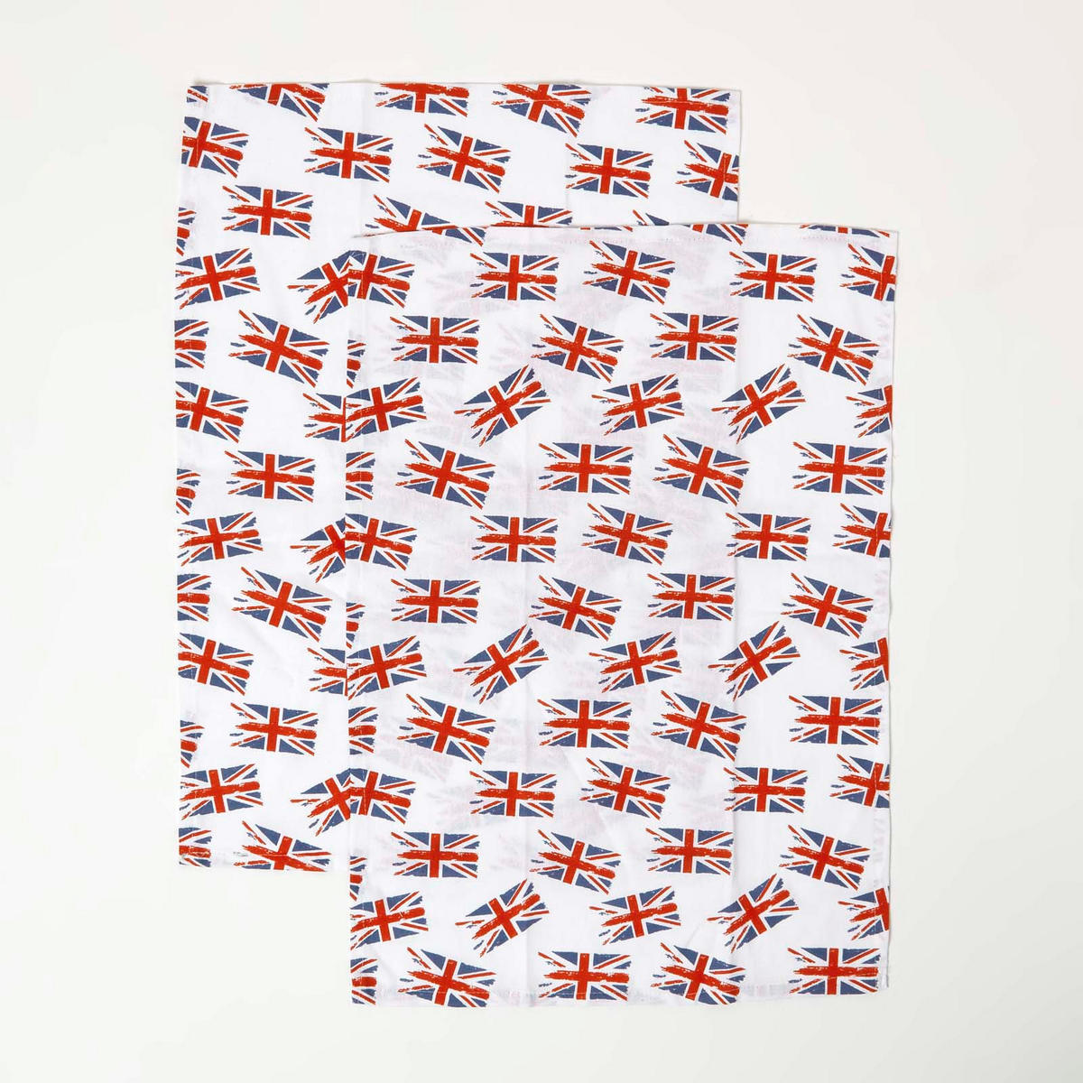 GESCHIRRTÜCHER-SET Union Jack 2-teilig, 100% Baumwolle - Multicolor, Textil (45/65cm) - Homescapes
