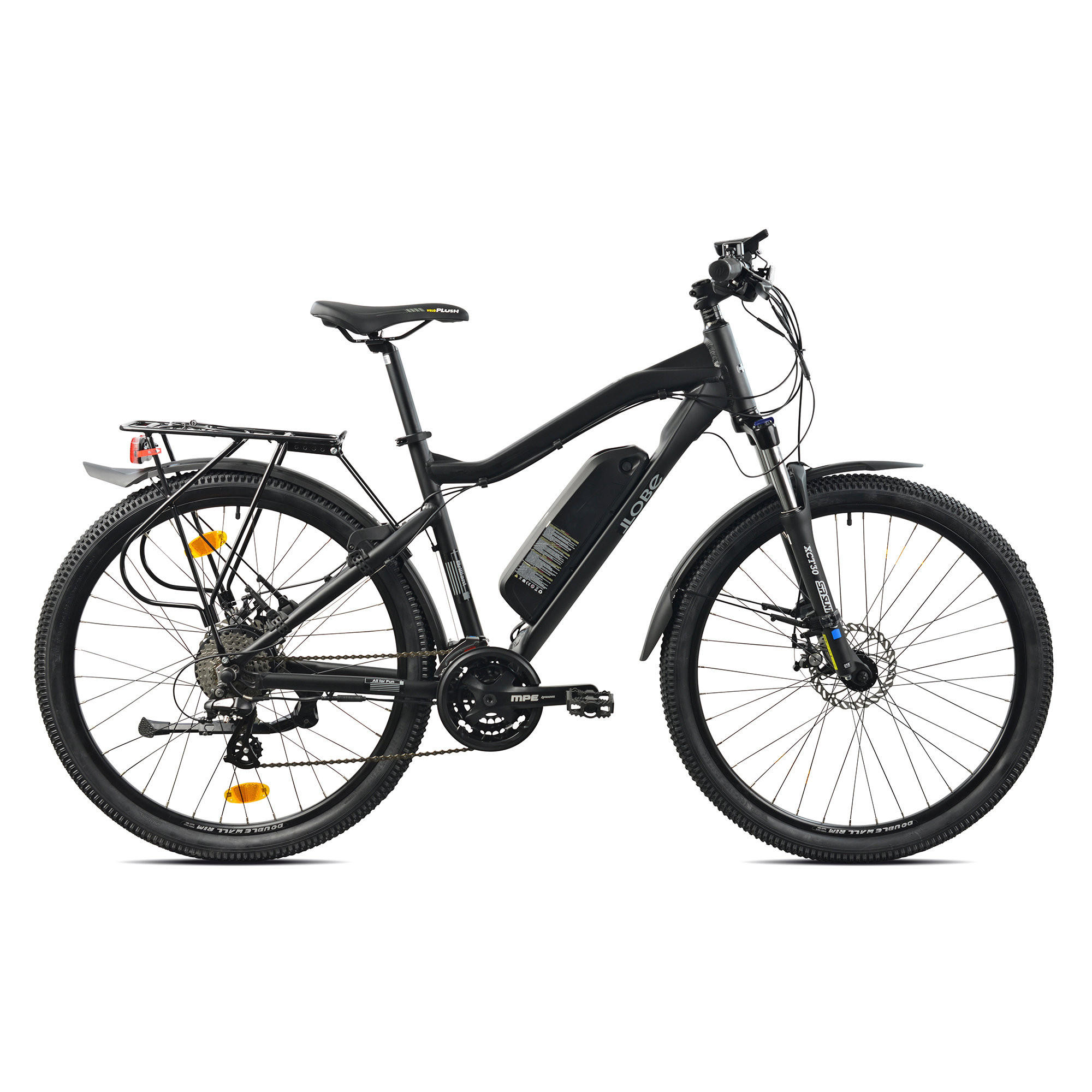 MOUNTAIN E-BIKE 27,5" BRILLANT, SCHWARZ - Schwarz, Metall (125cm) - LLOBE