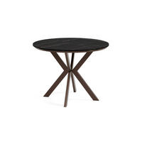 ESSTISCH EVO mit Felge - Multicolor/Schwarz, Holzwerkstoff/Metall (90/90/76cm) - Meblini