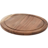 SCHNEIDEBRETT Akazienholz rund Ø 25 cm - Braun, Holz (25/25cm) - Excellent Houseware