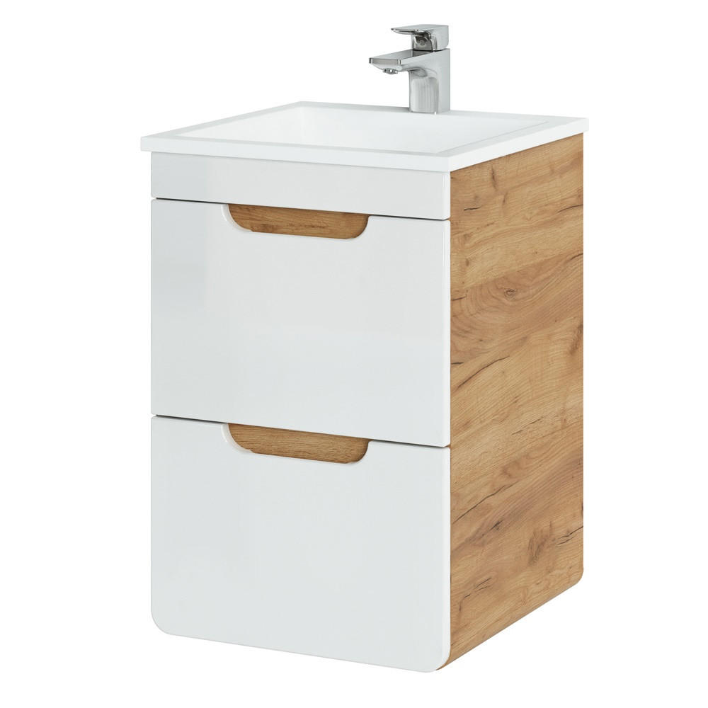 WASCHTISCH Luton-56 - Weiß, Holzwerkstoff (42/61/42cm) - Lomado