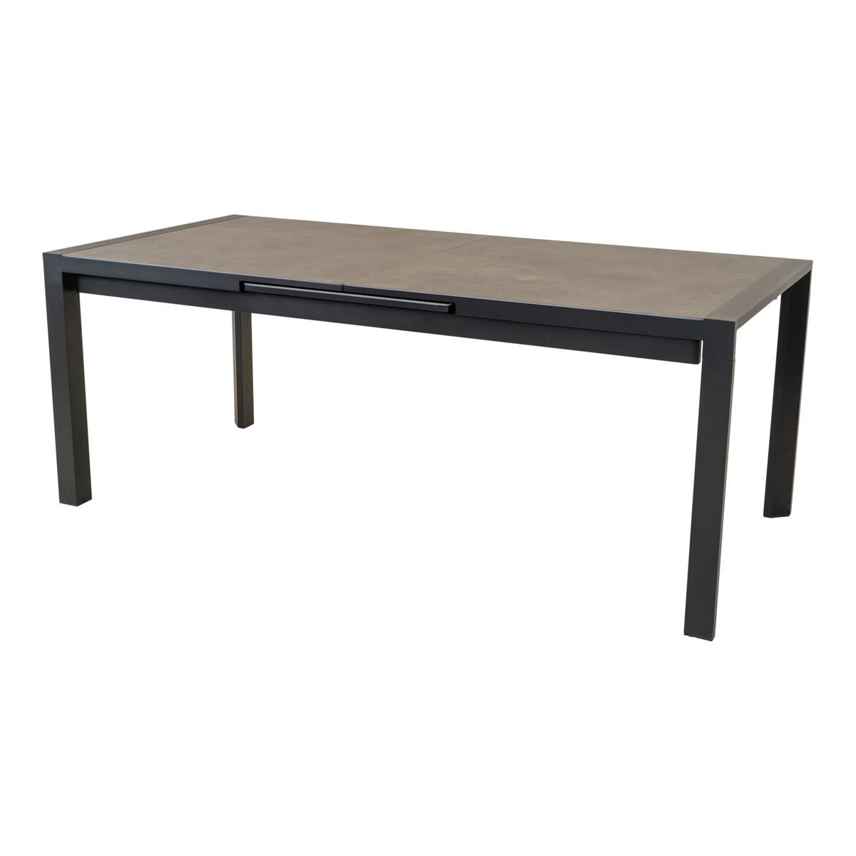 GARTENTISCH Lagos - Grau - 200/260/96/74 cm - Grau, Metall (200/96/74cm) - Lesli Living