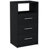 KOMMODE 3SO Schwarz 40/35/75 cm - Schwarz, Holzwerkstoff (40/75/35cm) - Matkam Möbel