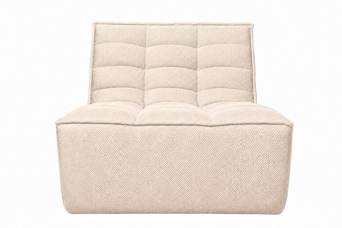 SESSEL, Loungesessel, Plüschstoff Pop, Creme, LAZY - Creme, Holz (80/76/93cm) - Kaiser Möbel