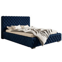 BETT Blau BEN 15 Mit Bettkasten 180x200 cm - Blau/Schwarz, Textil (180/200cm) - Sepro Meble