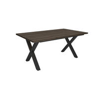 ESSZIMMERTISCH, Dunkler Eiche, 167/90/74 cm - Dunkelbraun/Schwarz, Holzwerkstoff (167/90/74cm) - Skraut Home