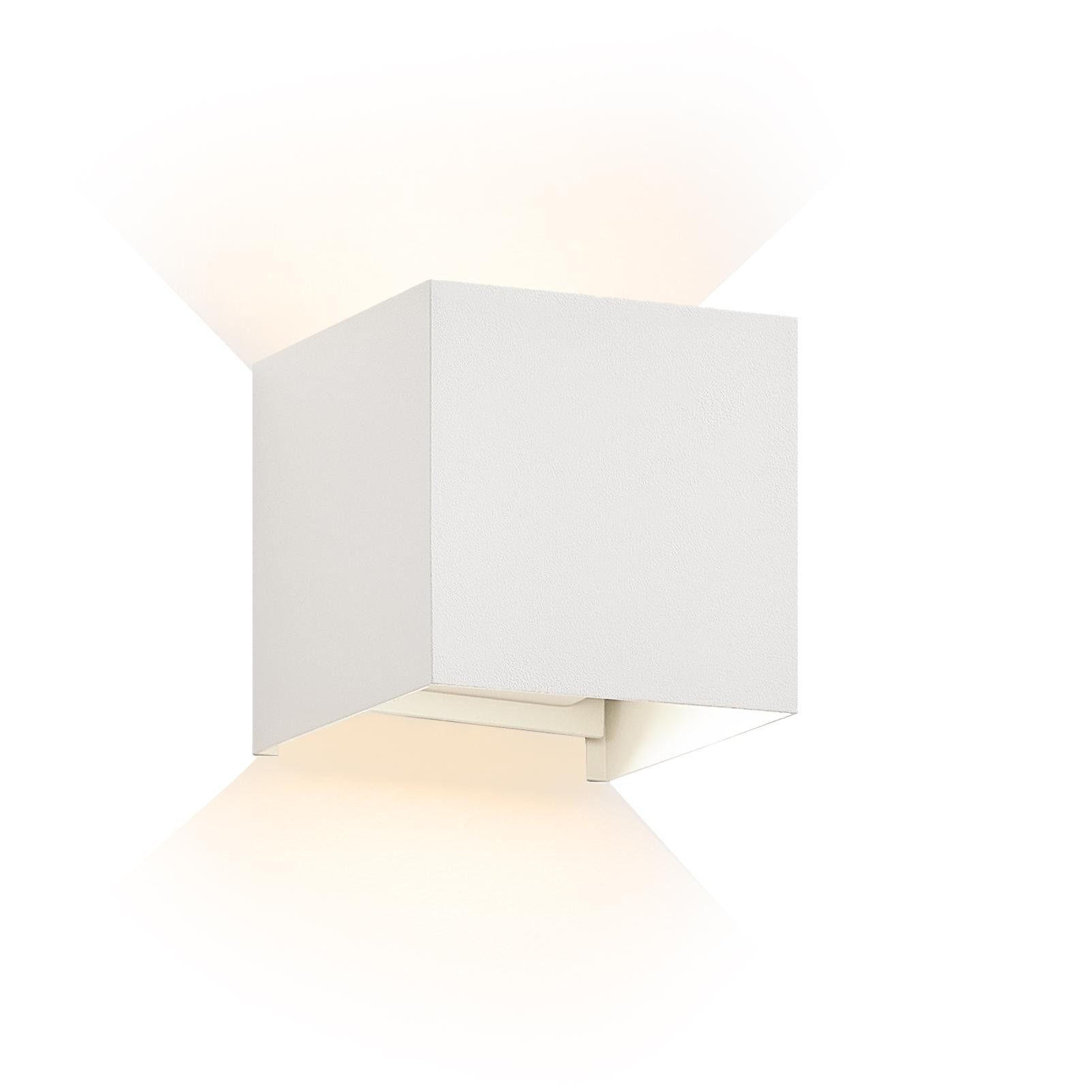 ZMH Led-Wandleuchte Weiß 10x10x10 cm