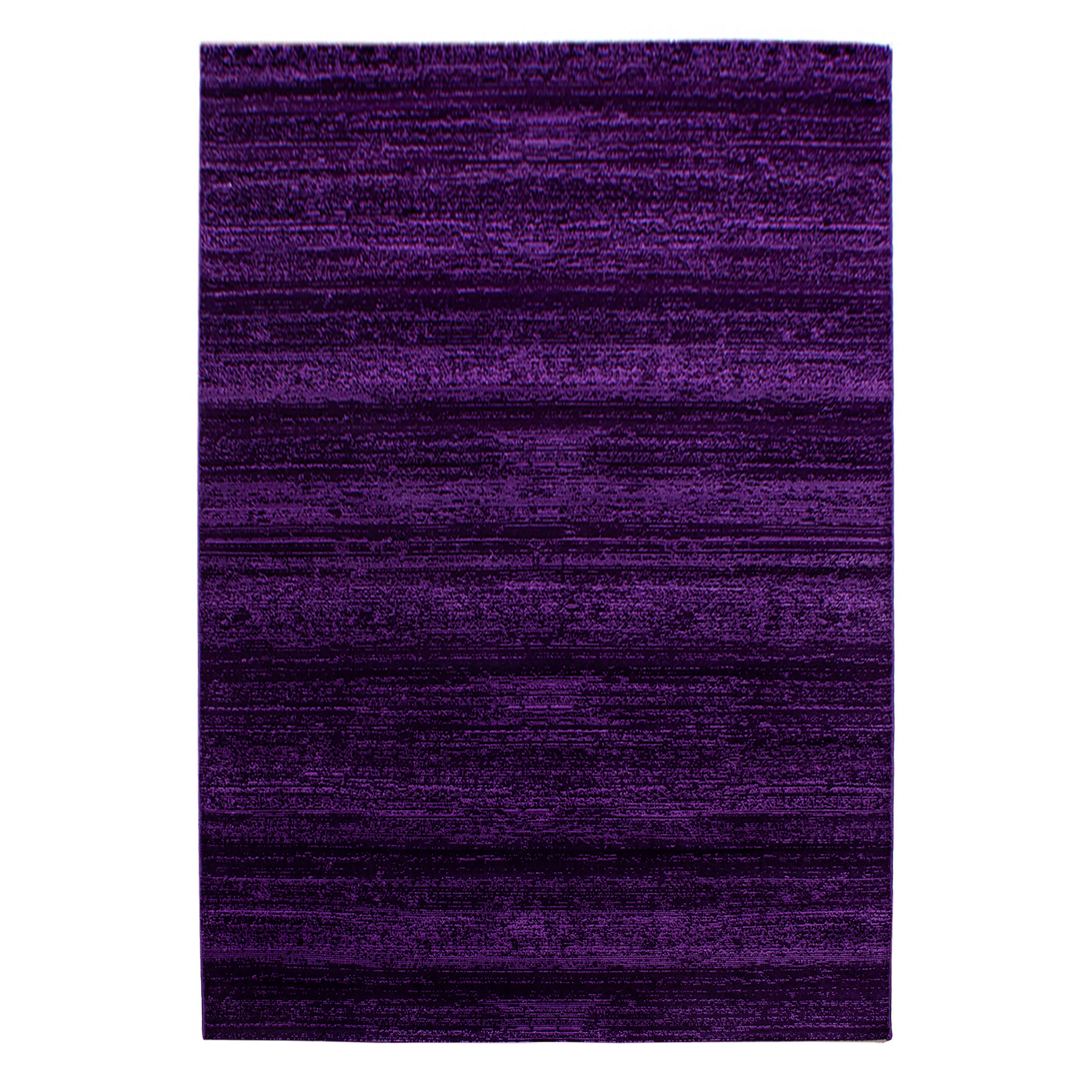 KURZFLORTEPPICH INN, einfarbig, Violett, 140 x 200 cm - Lila, Textil (140/200cm) - KADIMA DESIGN