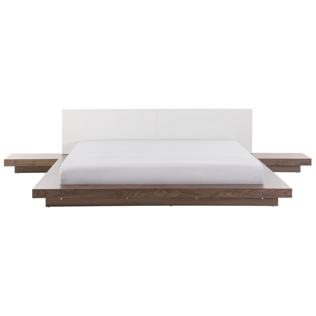 WASSERBETT 180x200 cm Heller Holzfarbton Zen - Hellbraun, Holzwerkstoff (180/200cm) - Beliani