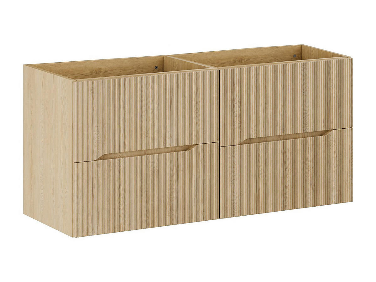 WASCHBECKENUNTERSCHRANK - 120 cm x 46 cm - holz - naturfarben hell Oriso - Naturfarben, Holz (120/57/46cm) - Vente-Unique