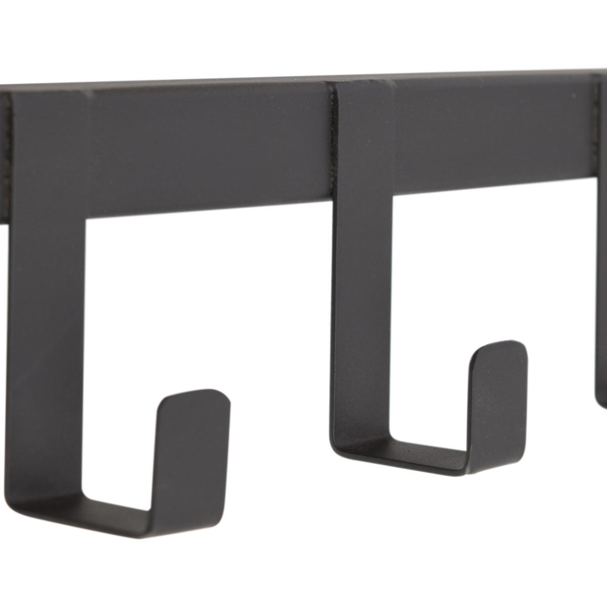 KLEIDERABLAGE Woody Schwarz - Schwarz, Metall (30/22/70cm) - LOFT42
