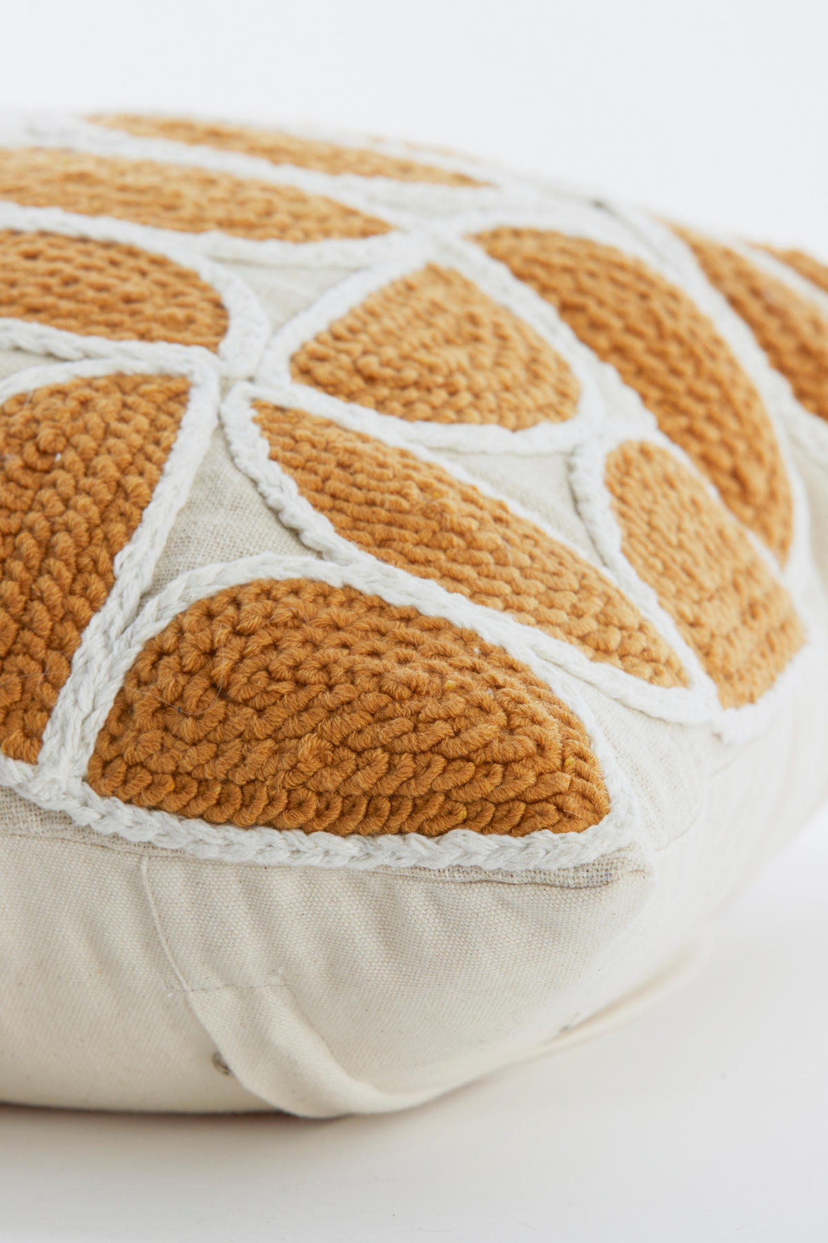 DEKOKISSEN Casco Gelb 45/45/10 cm - Gelb, Textil (45/45cm) - Light & Living