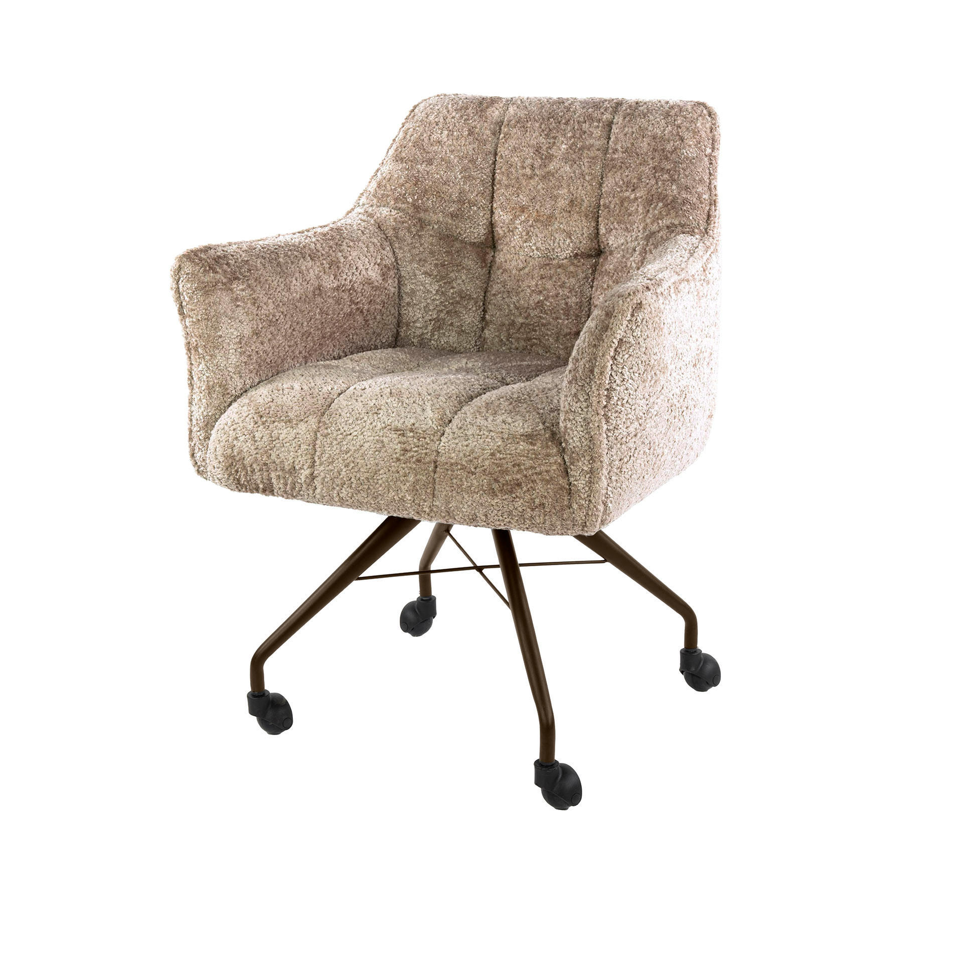 ESSZIMMERSTÜHLE Raster Beige 67/62/82 cm - 2er-Set - Beige, Textil (62/82/67cm) - Hoyz Collection