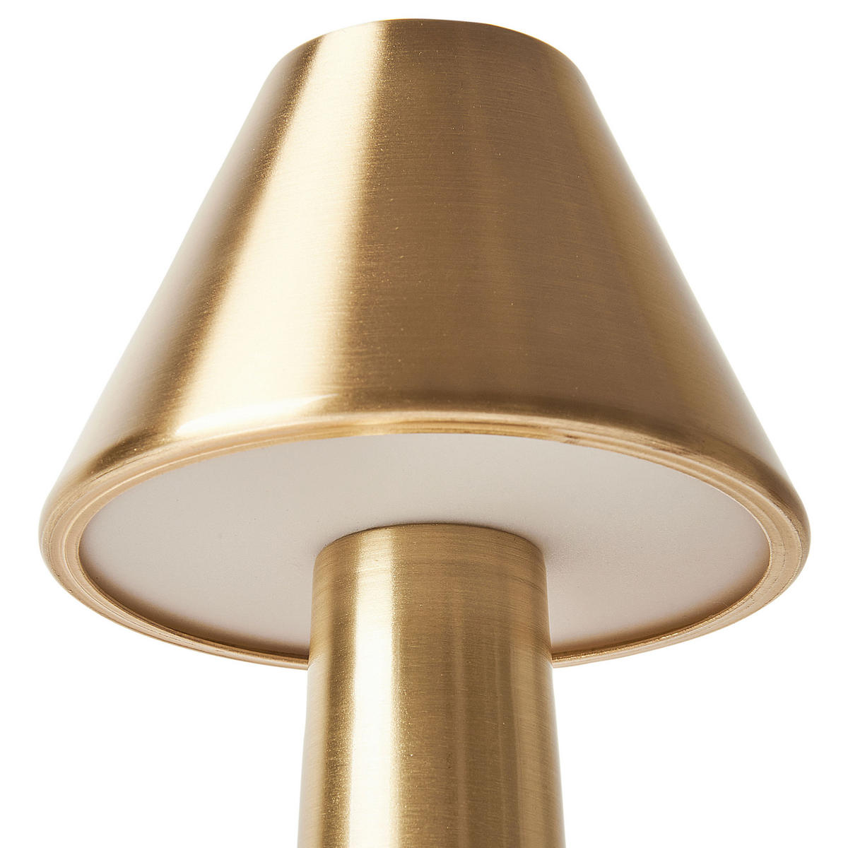 KABELLOSE LED Tischlampe 2er Set mit Dimmer Metall Gold Joanes - Goldfarben, Metall (9/9/24cm) - Beliani