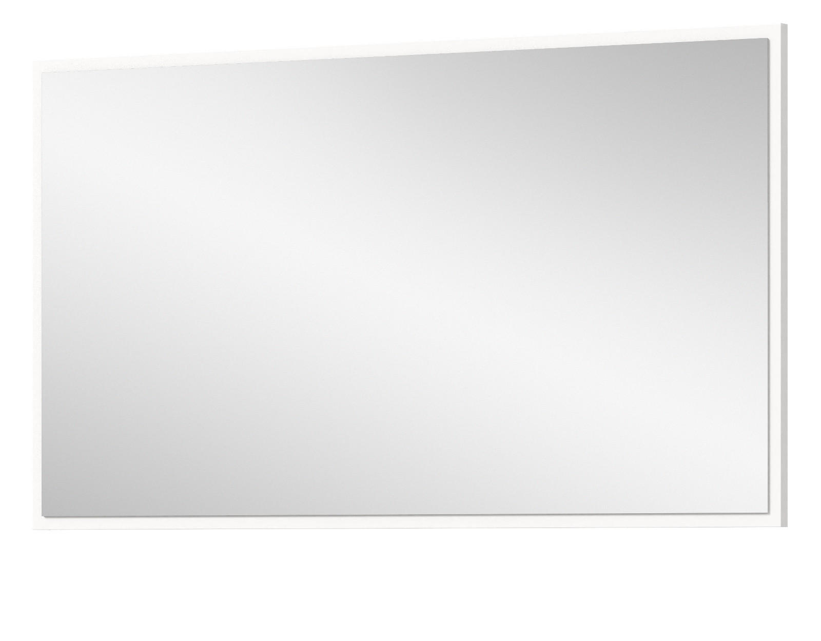 SPIEGEL weiß 92 x 52 cm, Wandspiegel mit Rahmen - Weiß, Glas/Holzwerkstoff (92/52/2cm) - Inn.Furn