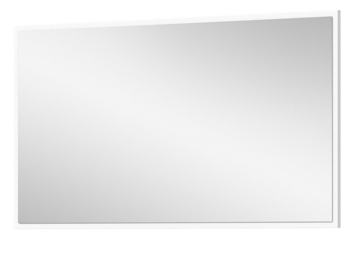 SPIEGEL weiß 92 x 52 cm, Wandspiegel mit Rahmen - Weiß, Glas/Holzwerkstoff (92/52/2cm) - Inn.Furn