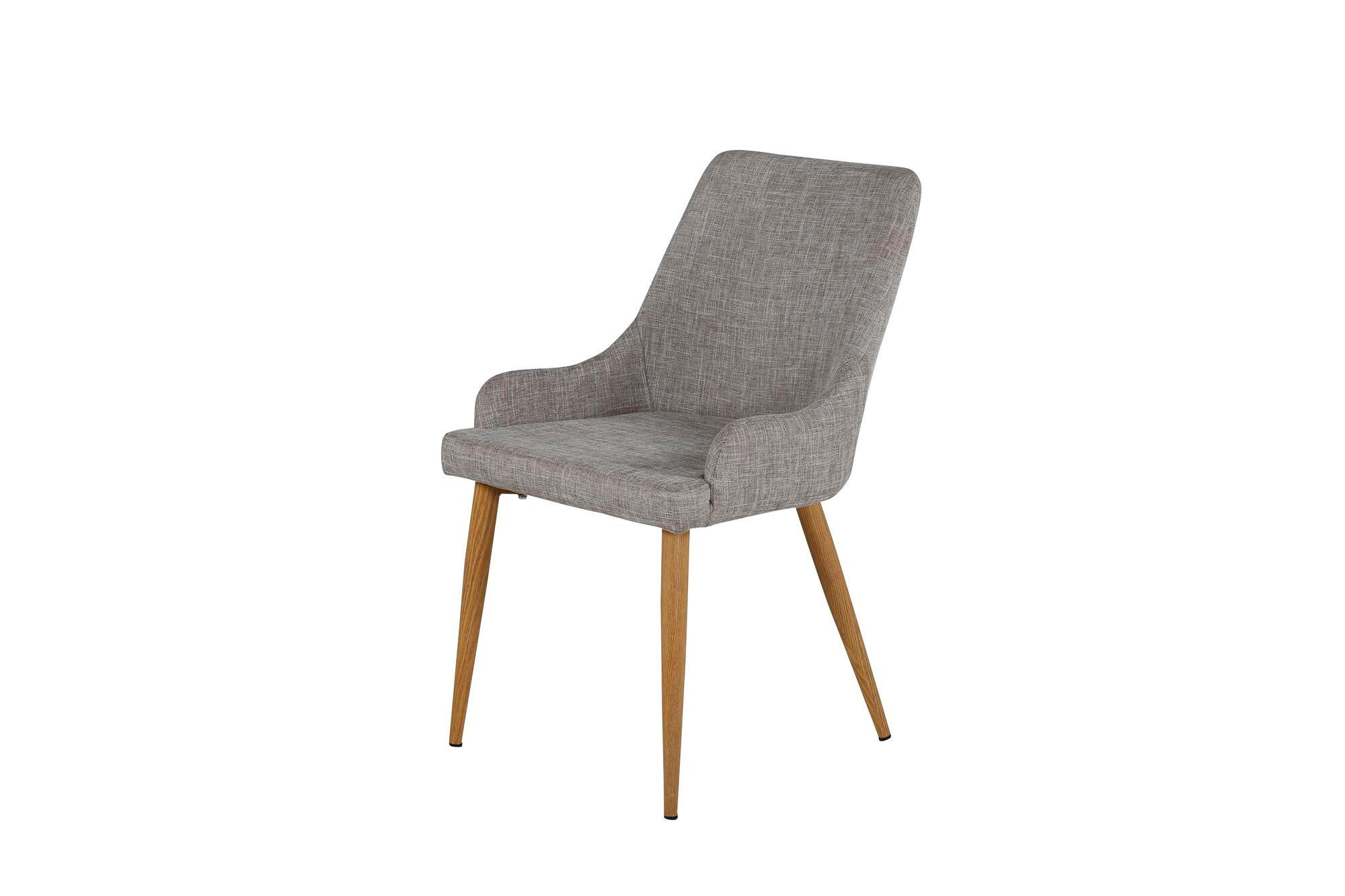 ESSZIMMERSTUHL PLAZA Grau 49x58x86 cm - Grau, Textil (49/86/58cm) - FURNLUX