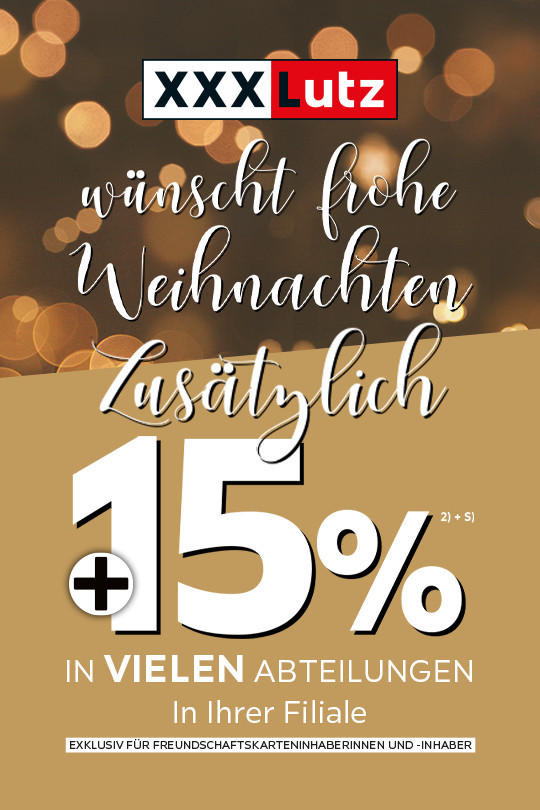 Weihnachten - 15% sparen