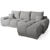ECKSOFA Nubes mit Schlaffunktion Grau - Dunkelgrau/Silberfarben, Kunststoff/Textil (290/180cm) - Bromarkt