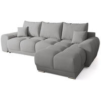 ECKSOFA Nubes mit Schlaffunktion Grau - Dunkelgrau/Silberfarben, Kunststoff/Textil (290/180cm) - Bromarkt