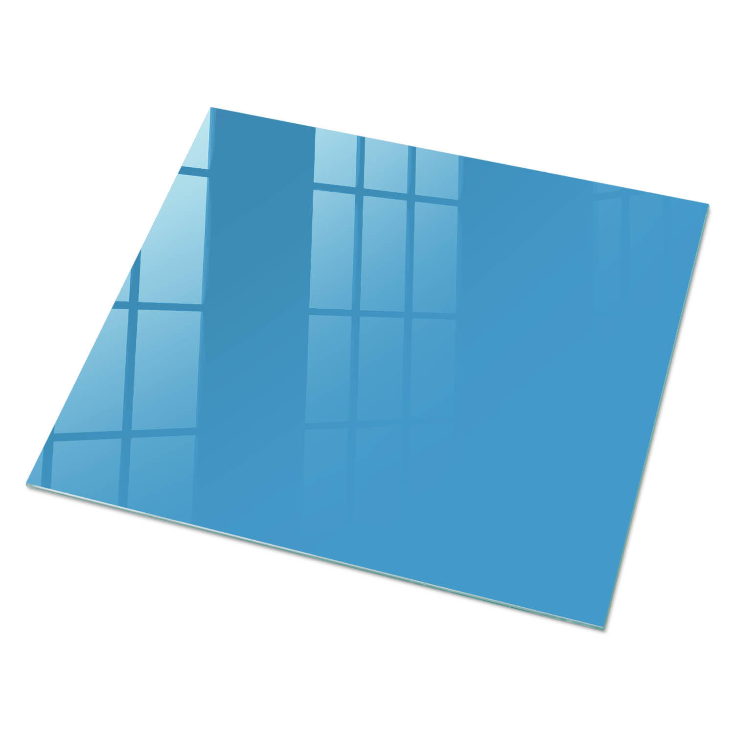 GLASPLATTE 80x60 cm – Blaues Wasser - Braun, Glas (0.4/80/60cm) - ArtPrintCave