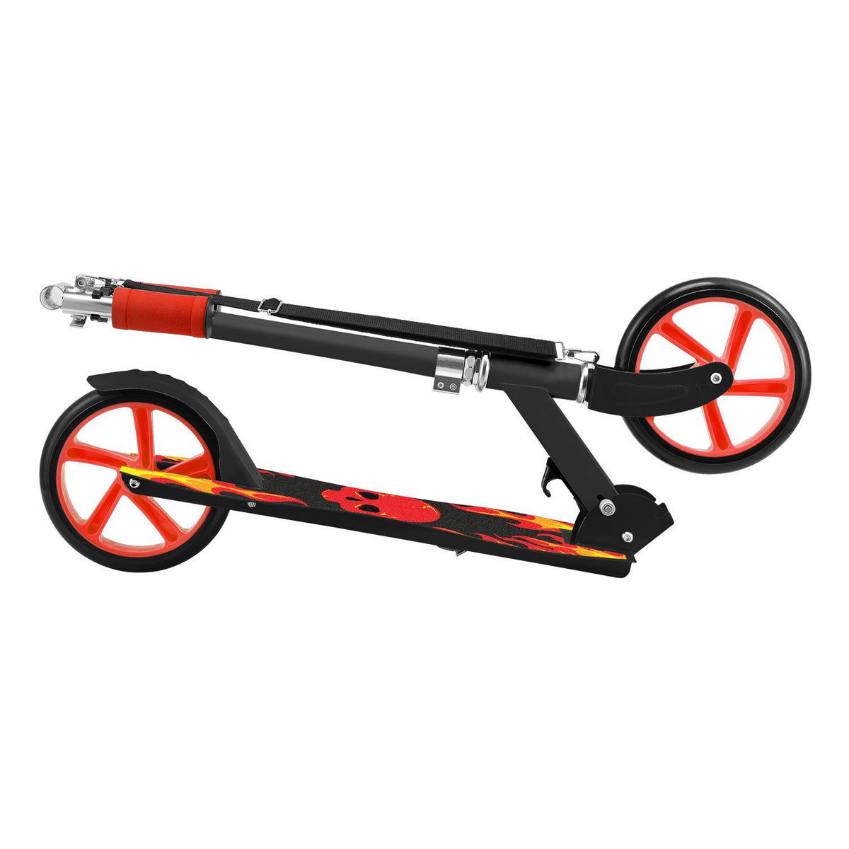 CITYROLLER Fire schwarz/ rot - Schwarz, Metall (88/27/106cm) - Artsport