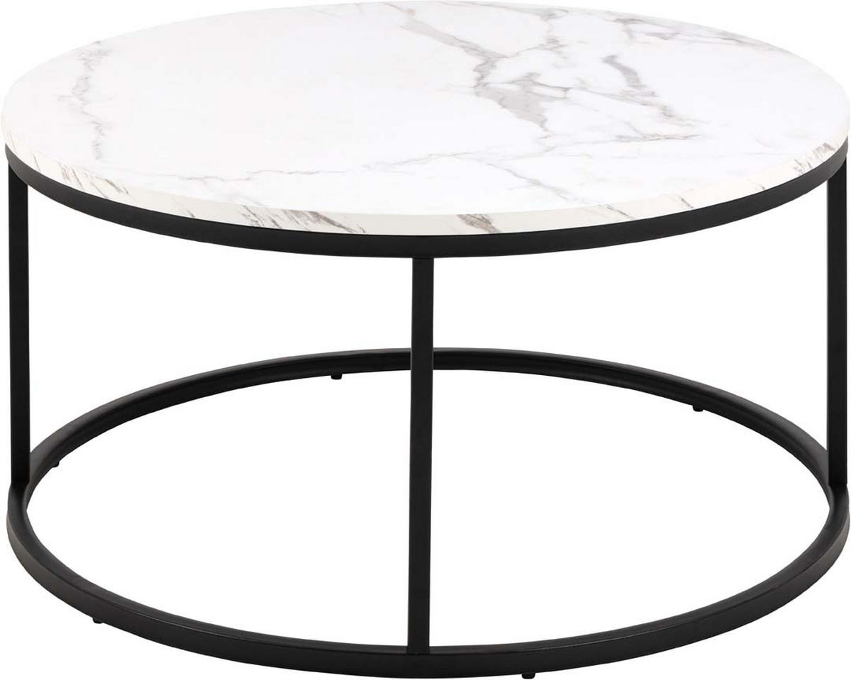 COUCHTISCH, Spiro, Weiß, MDF, 80 x 80 x 40 cm - Weiß, Holzwerkstoff/Metall (80/80/40cm) - ebuy24