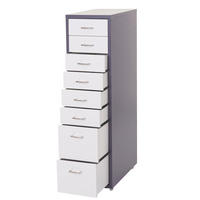 ROLLCONTAINER Anthrazit, Weiß - Anthrazit/Weiß, Metall (28/110/41cm) - MCW