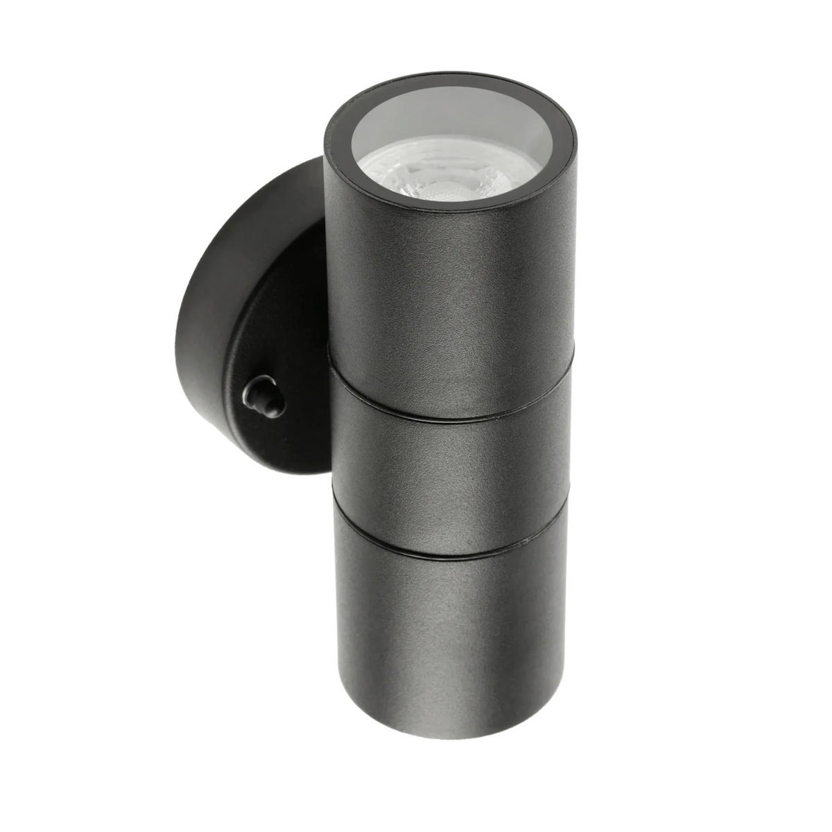 AUSSENWANDLEUCHTE Schwarz Edelstahl GU10 Auf und ab IP44 - Schwarz, Metall (9/16.5/8.5cm) - CGC Europe