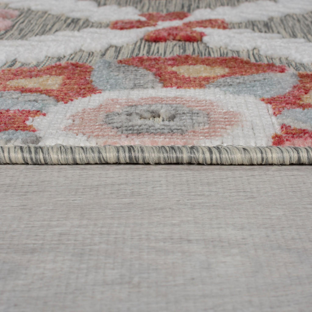 Thumbnail - Kadima Design Outdoor-Teppich, Mehrfarbig, Textil, Floral, Rechteckig, 120x170 cm, pflegeleicht, in verschiedenen Größen...