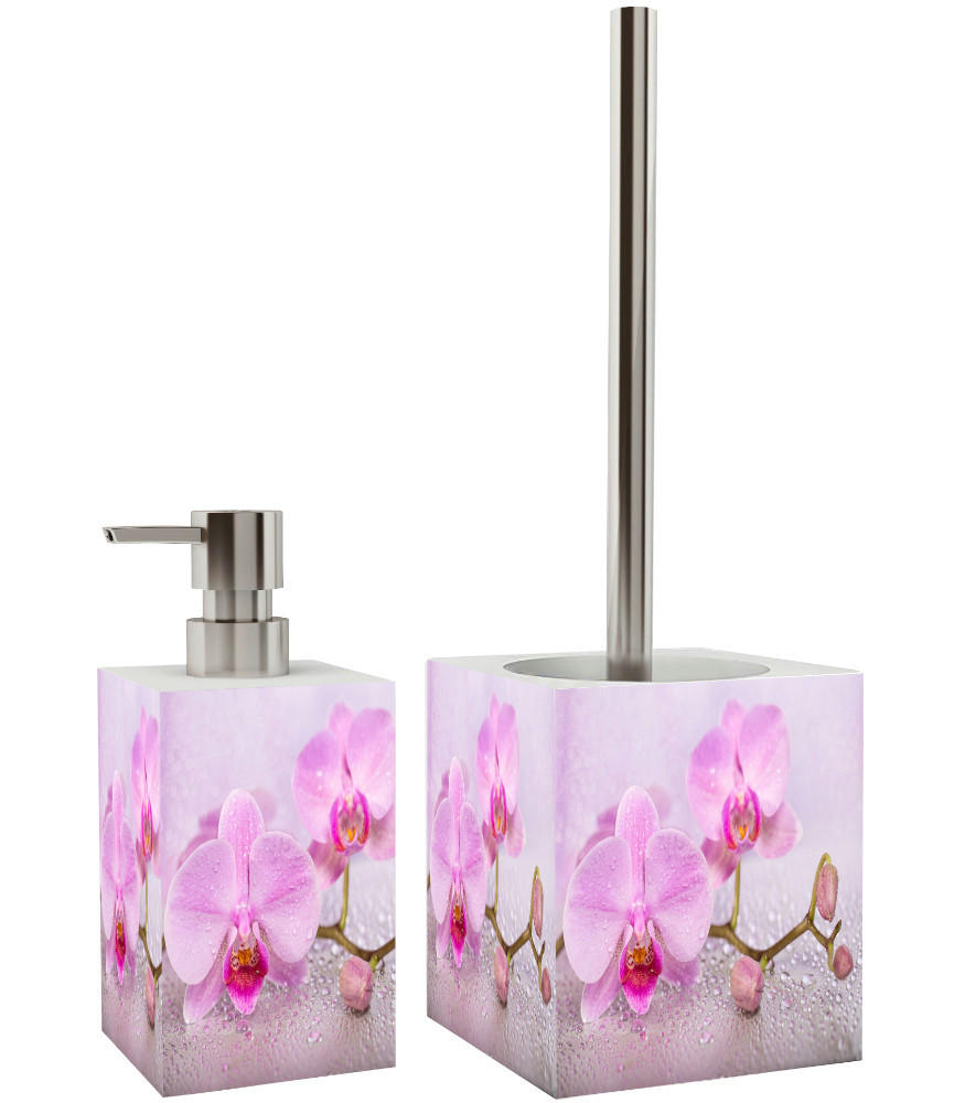 BADEZIMMER Set Blooming - Hellrosa, Kunststoff (7/17/7cm) - Sanilo