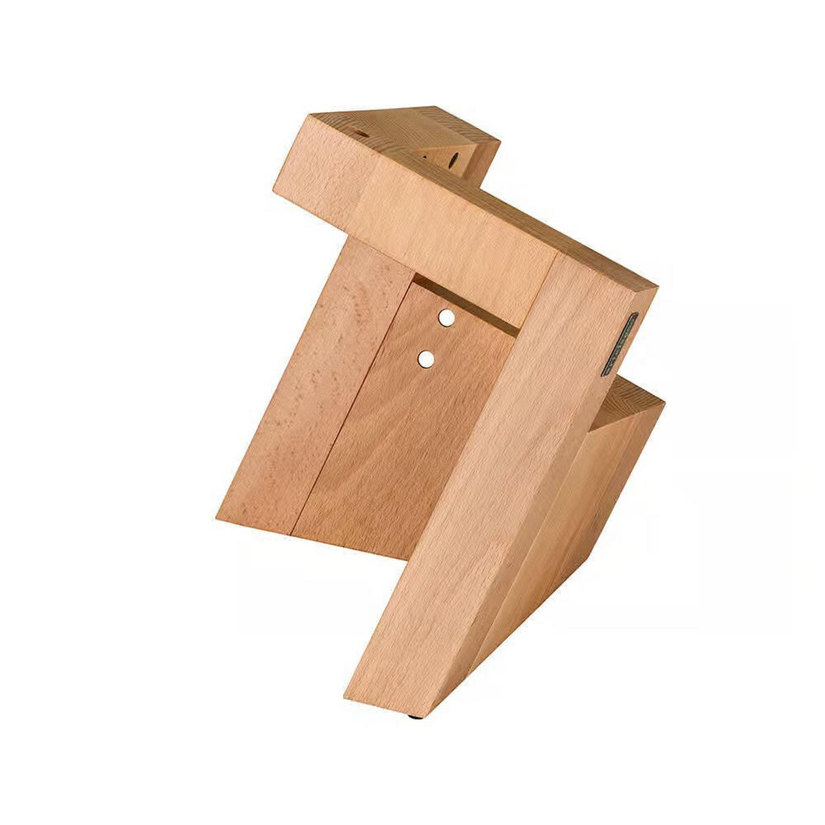 MESSERBLOCK Beige 20/20/20 cm AL78 - Beige, Holz (20/20/20cm) - ArteLegno
