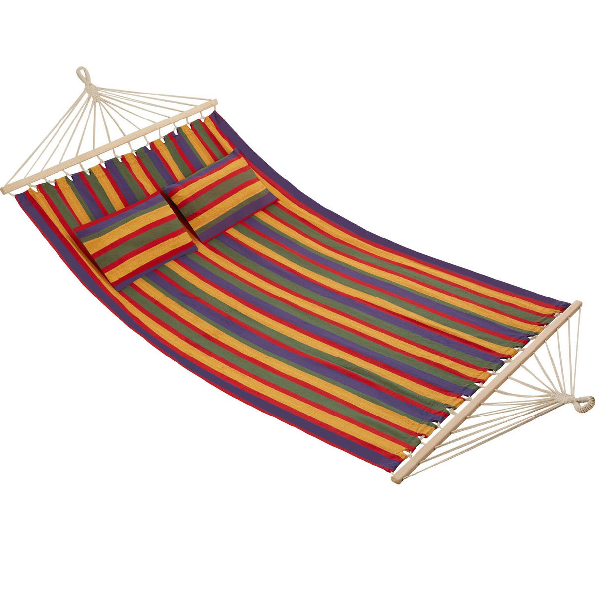 HÄNGEMATTE Eden,230 x 145 cm,bunt gestreift - Multicolor, Kunststoff (150/2.5/325cm) - tectake