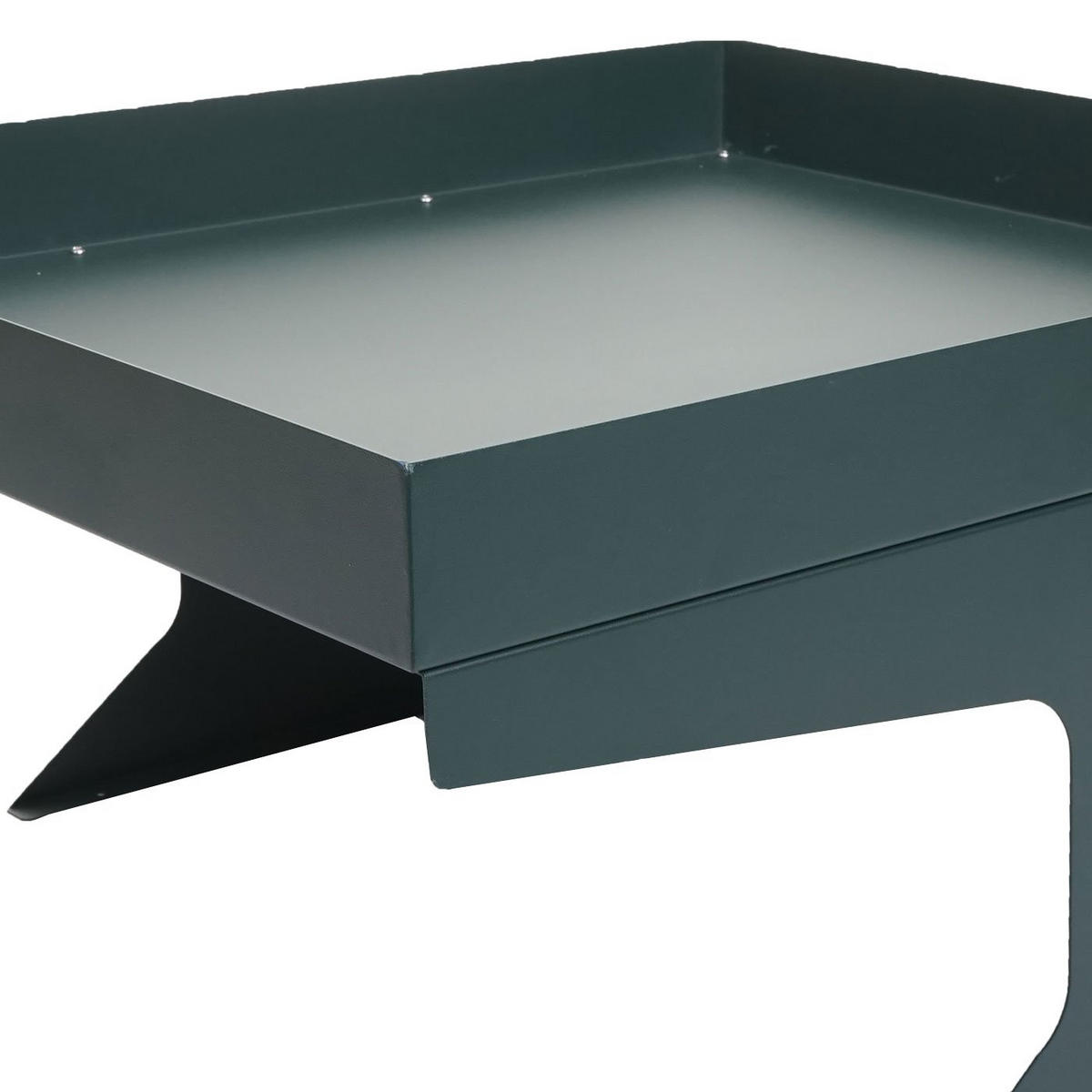 MÄHROBOTER-GARAGE mit Pflanzkasten 37x60x70cm Metall Grün - Grün, Metall (60/37/70cm) - PROREGAL