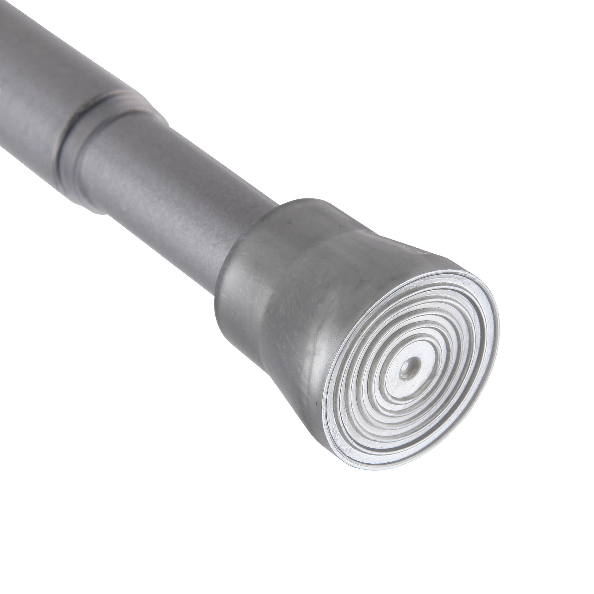VERSTELLBARE Vorhangstange - Spannstange zum Klemmen Silber Ø16/19 mm 80-125 cm - Silberfarben, Metall (80cm) - Bestlivings