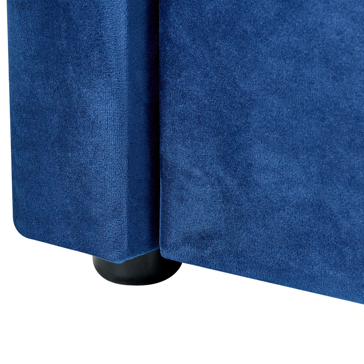 TAGESBETT 90/200 cm Marineblau Montargis - Blau, Textil (90/200cm) - Beliani