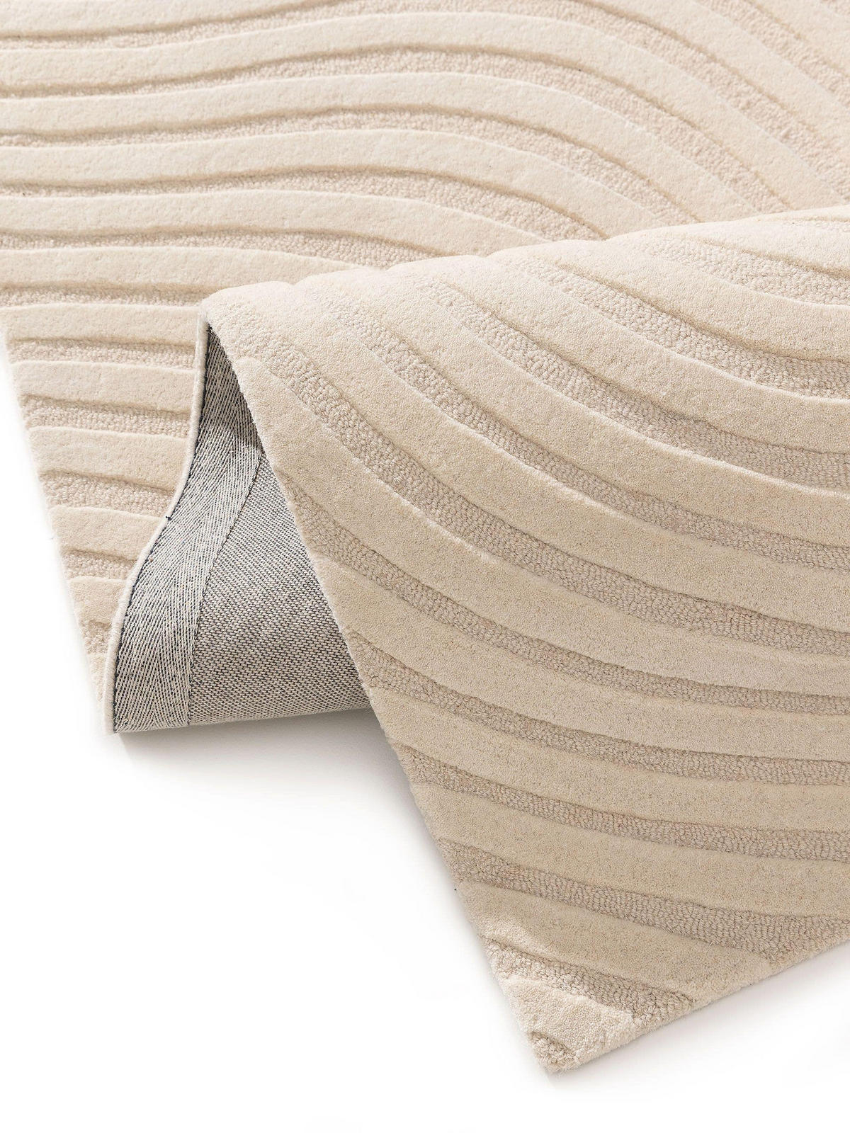 WOLLTEPPICH Tess Cream 120x170 cm - Creme, Textil (120/170cm) - benuta Pure