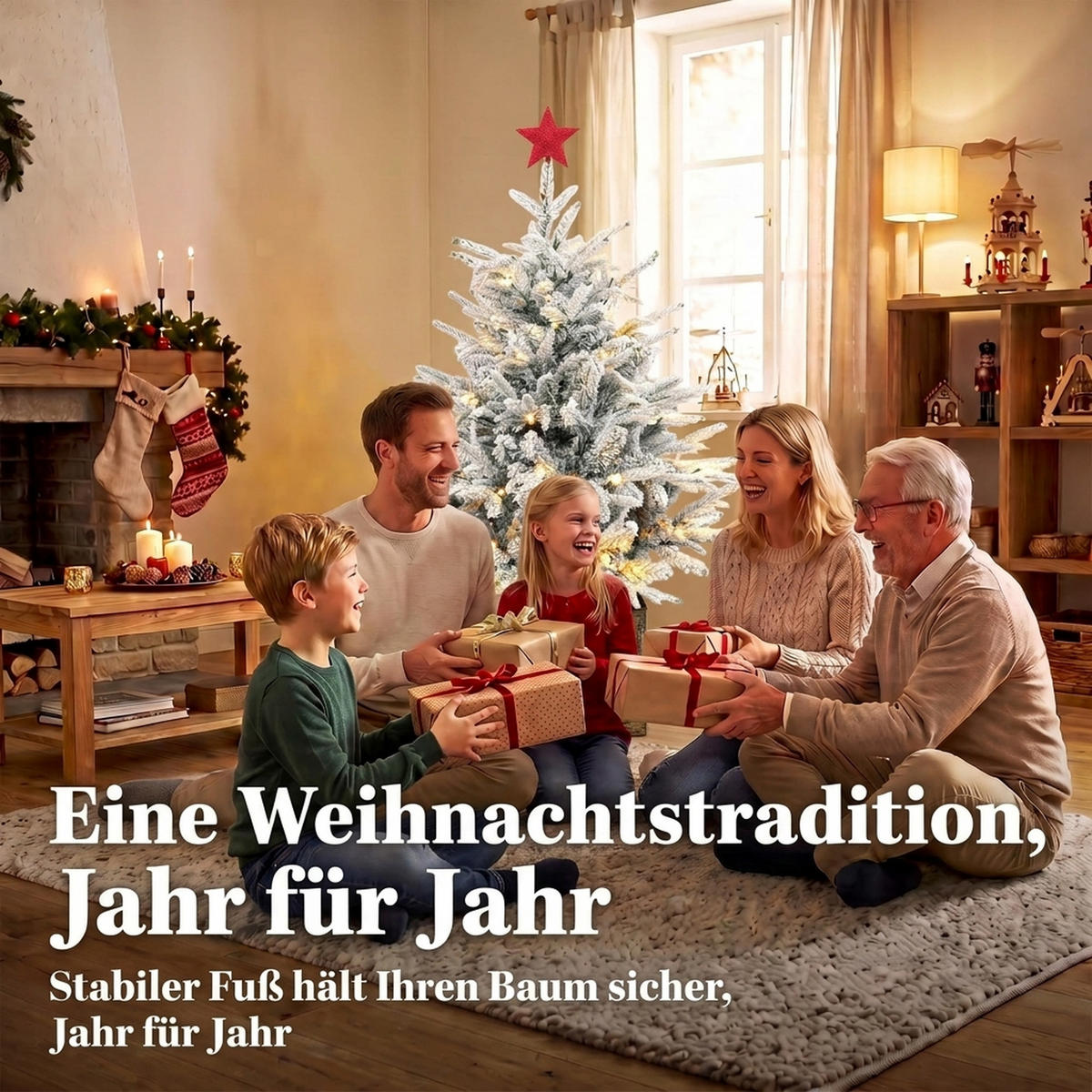 WEIHNACHTSBAUM PE PVC Grün - Grün, Kunststoff (90cm) - HOMCOM