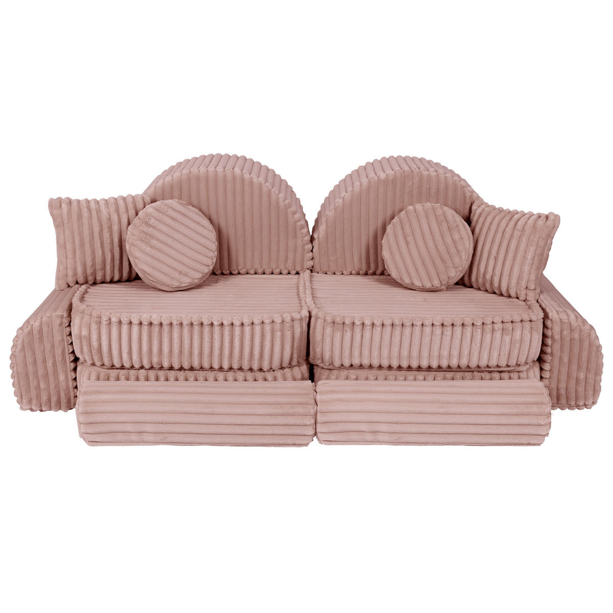 KINDERSOFA, Pocket Max, Churros, Rubinchoco - Violett, Textil (120/25/60cm) - MeowBaby