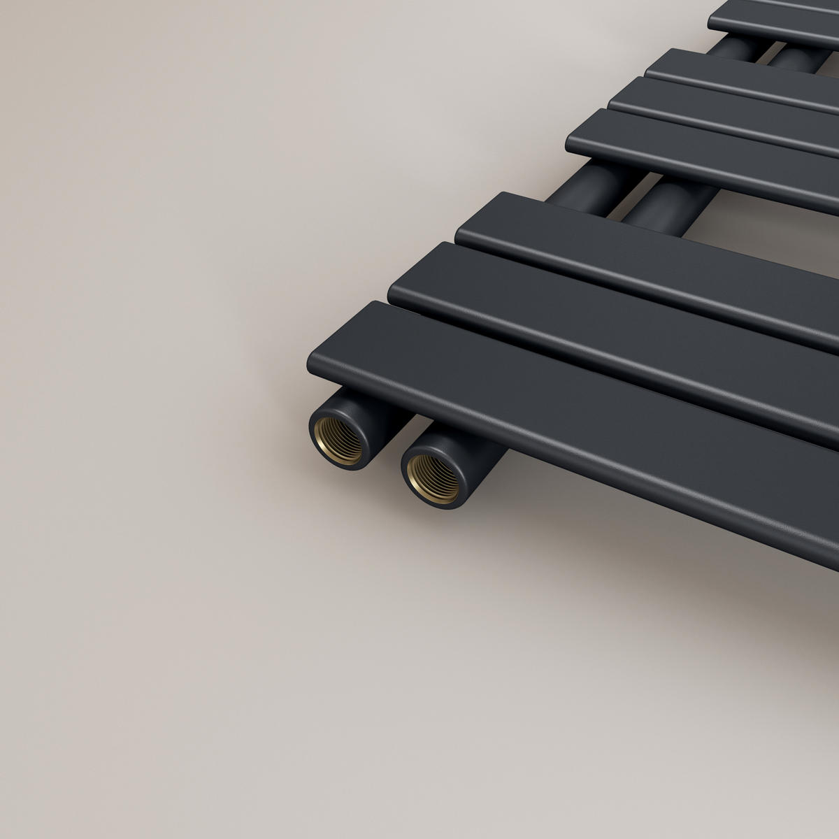 RAVNI RADIJATOR bijeli 63/62/6,3 cm - antracit, metal (40/76.2/5.9cm) - EMKE