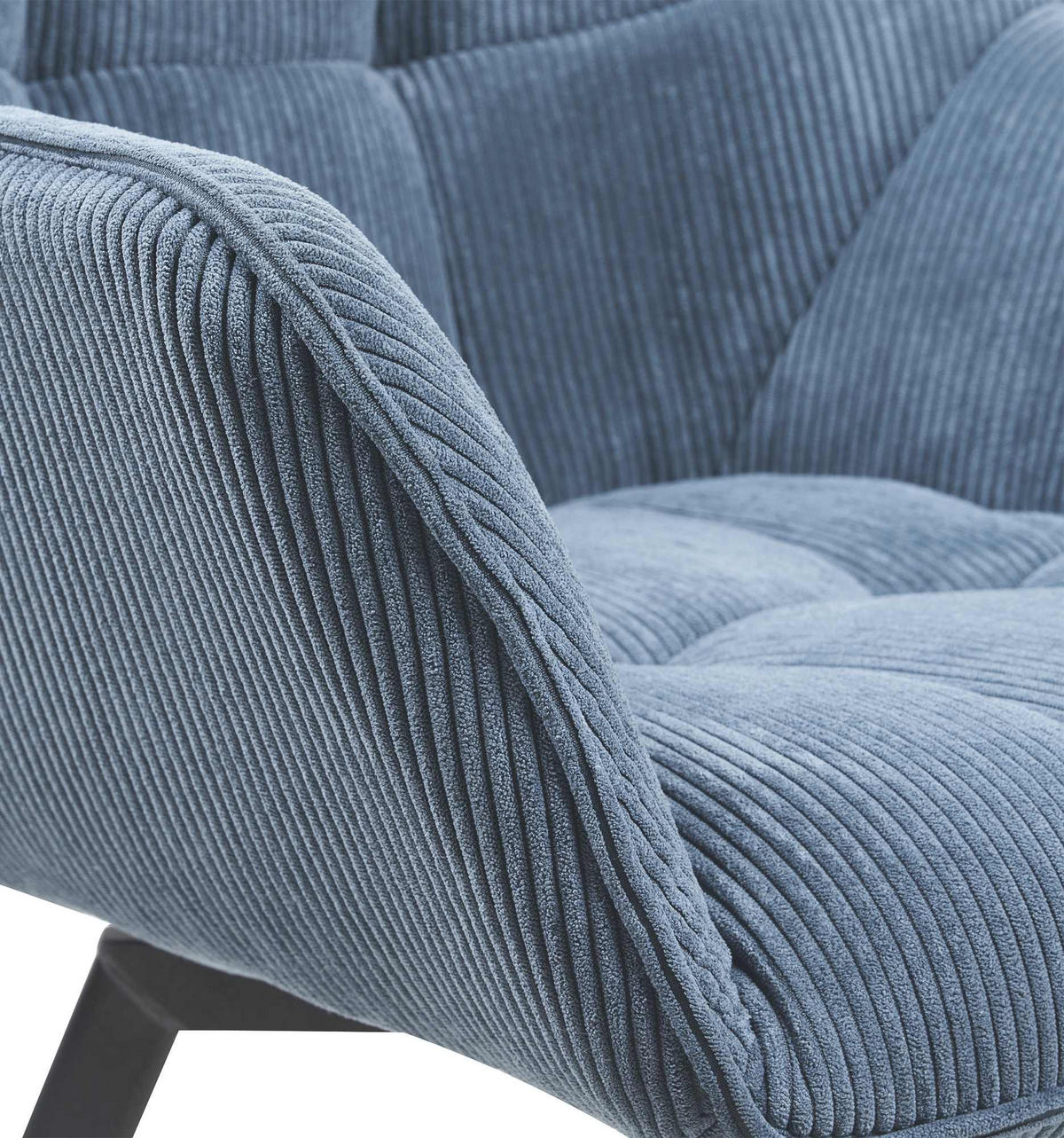 ESSZIMMERSTUHL Mator Cord Blau Wohnzimmerstuhl - Blau, Textil (60/81/59cm) - DELUKE