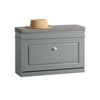 SCHUHBANK Grau - Grau, Holzwerkstoff (75/51/24cm) - SoBuy