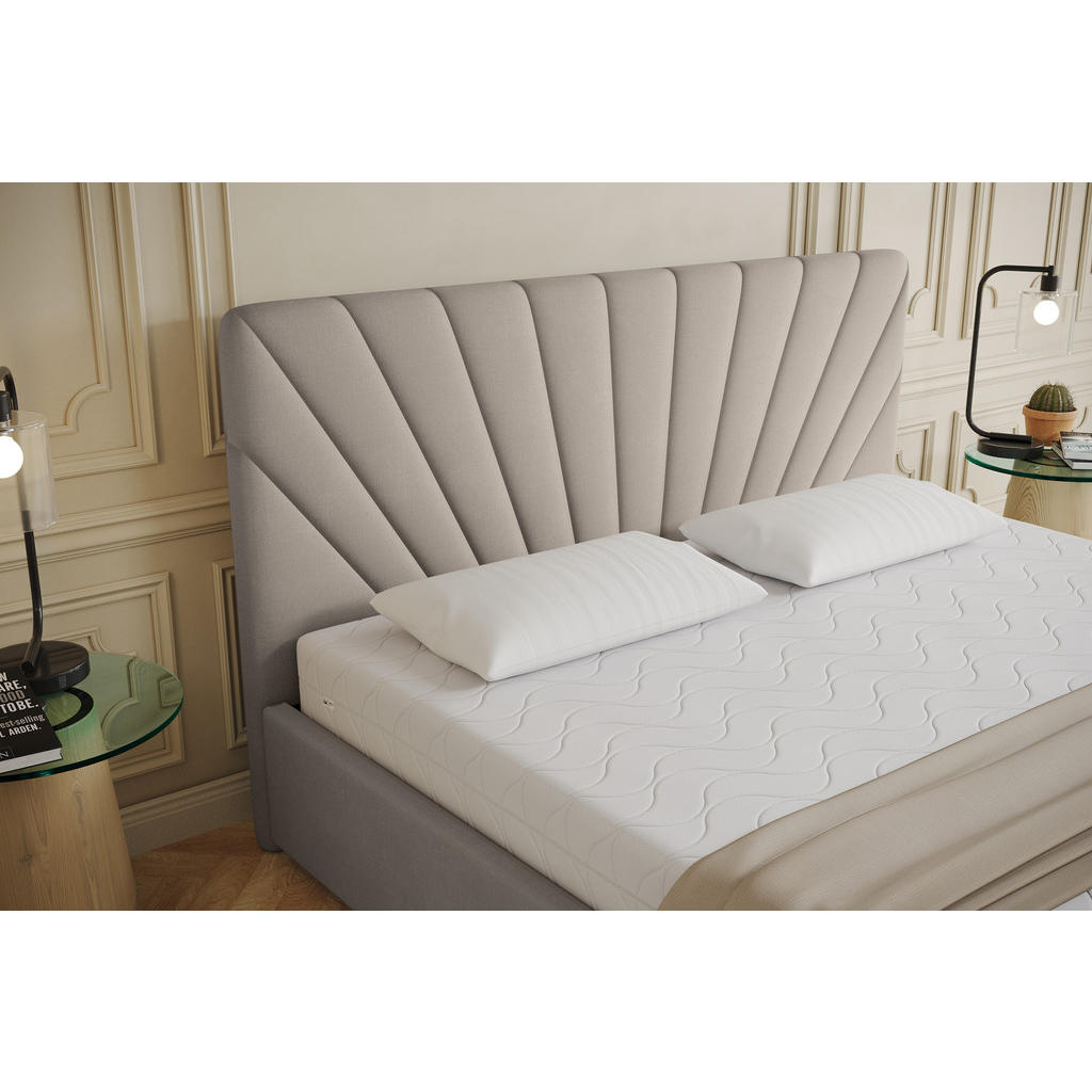 Thumbnail - Panda Möbel Polsterbett, Beige, Holz, Mode, 180x200 cm, Oeko-Tex® Standard 100, Schlafzimmer, Betten, Polsterbetten