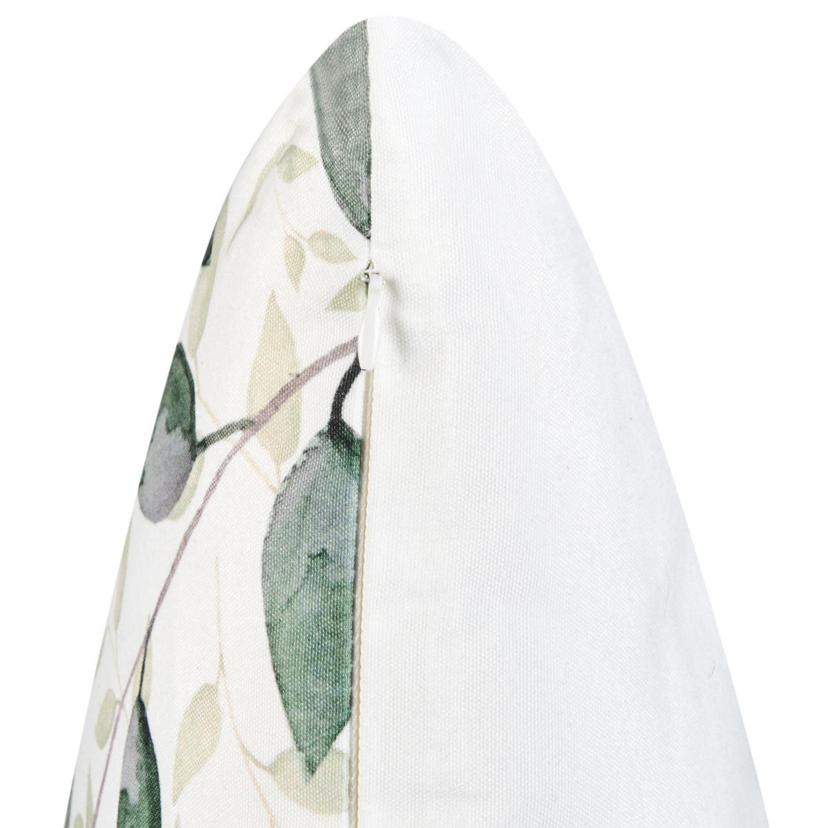 Gartenkissen 2er-Set Grün 45/7 cm Flyleaf - Weiß/Grün, Textil (45/45/45cm) - Beliani