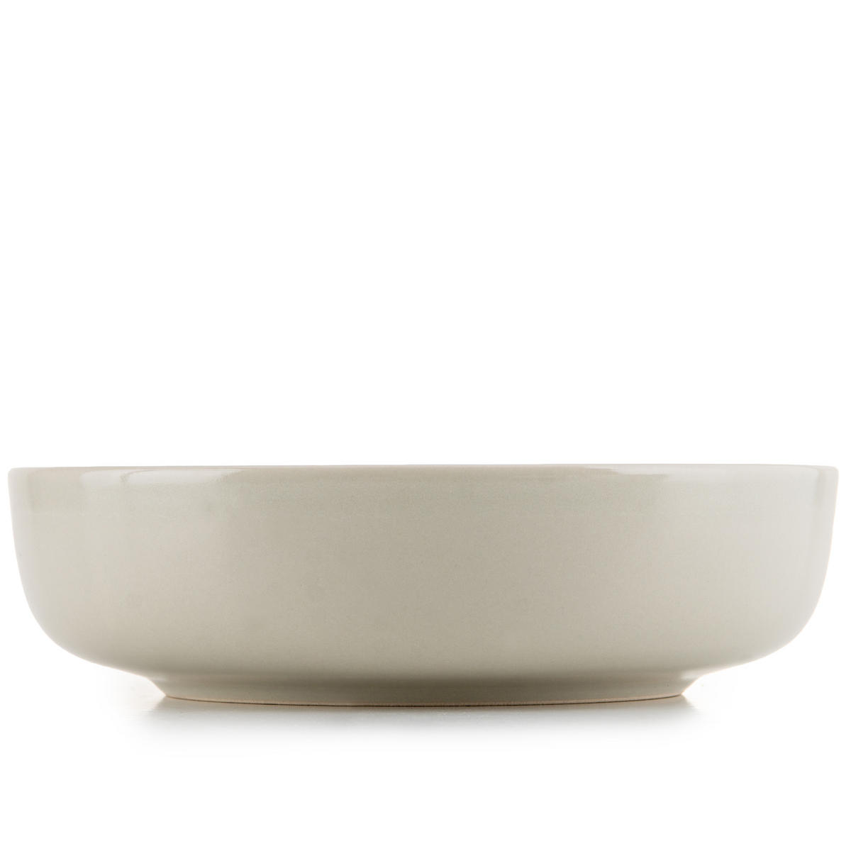 TELLER-SET VICTO 6-tlg Suppenteller, matt beige/grün/grau - Hellgrün, Keramik (18cm) - KONSIMO®