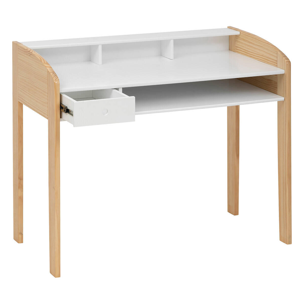 KINDER-SCHREIBTISCH 100/52/85 cm - Weiß, Holzwerkstoff (52/85/100cm) - Atmosphera for kids