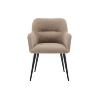 STUHL - 59.5 cm x 61 cm - Stoff - Beige - HEKA - Beige, Textil (59.5/78/61cm) - Vente-Unique