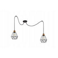 PENDELLEUCHTE EDISON - Goldfarben/Schwarz, Metall (20/20/150cm) - kiki design